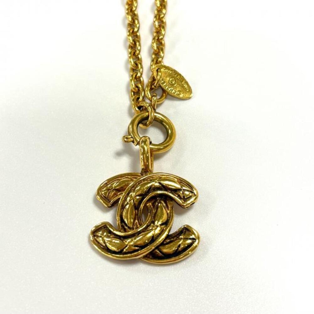 CHANEL Vintage Gold Logo Necklace - Picture 2 of 7